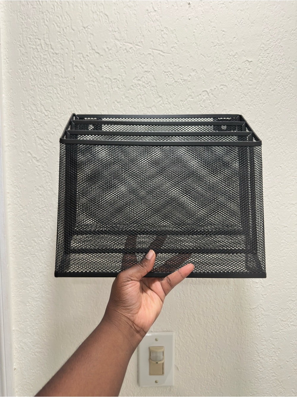 Black Mesh Desk Organizer
